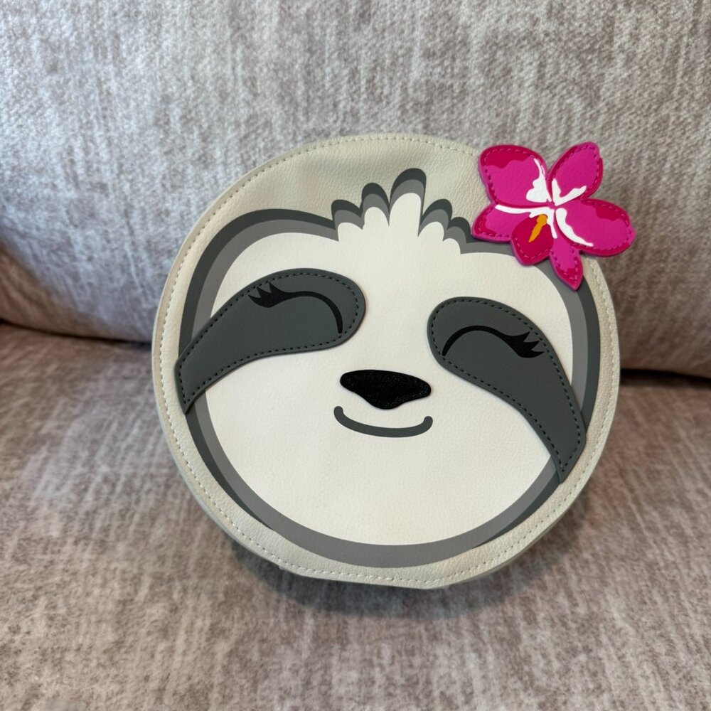 VERA BRADLEY SLOTH COSMETIC BAG - HANGING AROUND